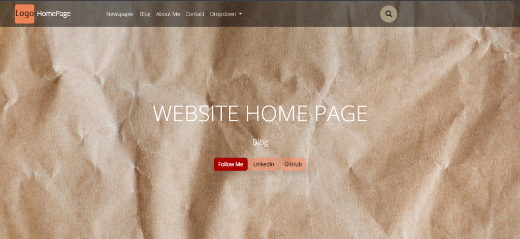 Blog-HomePage Example